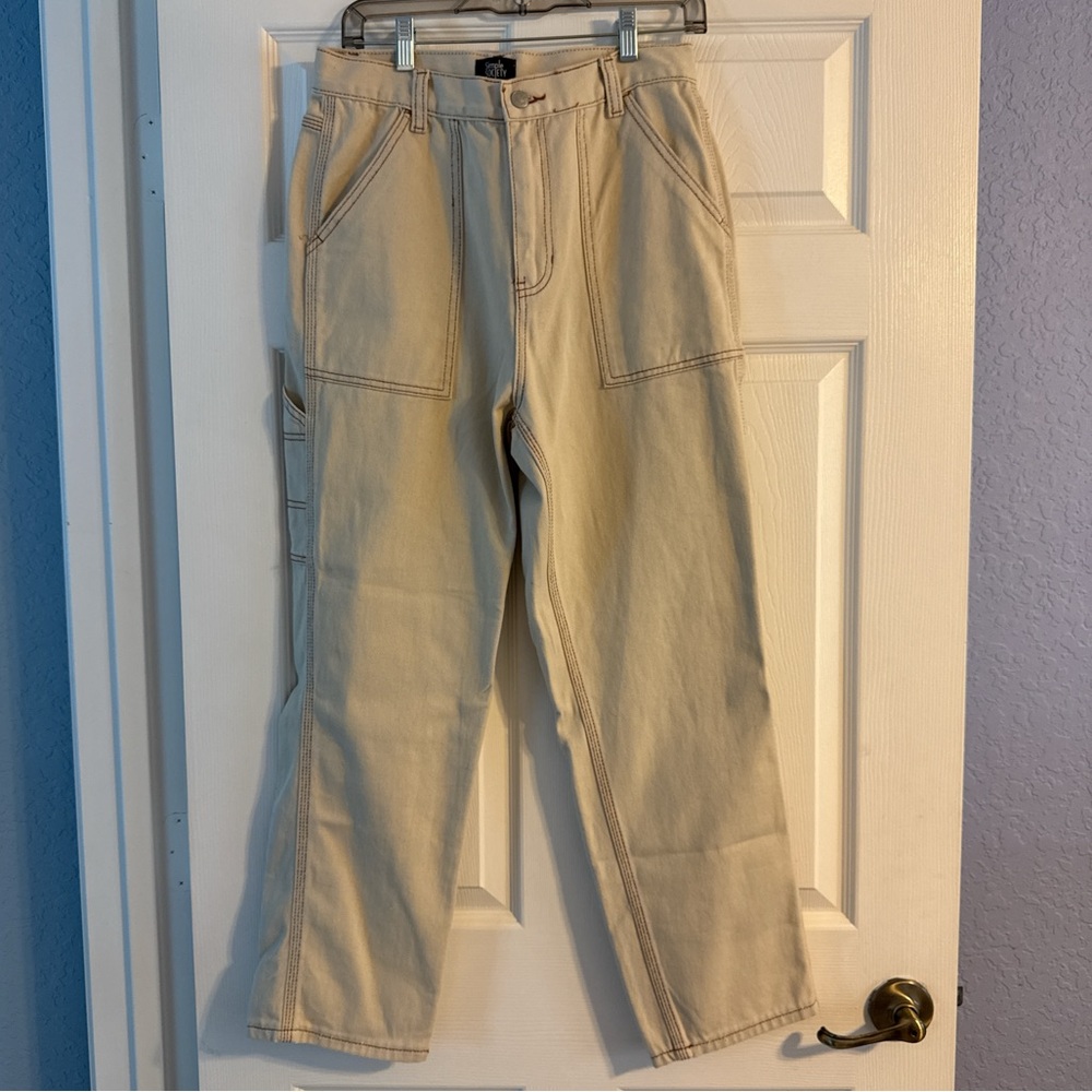 Cream Cargo Pants
